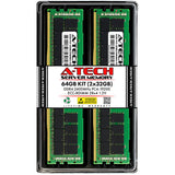 A-Tech Kit 64 Go (2x32 Go) DDR4 2400 MHz PC4-19200 ECC RDIMM 2Rx4 Double Ra