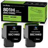 LeciRoba 80C1HK0 Black Remanufactured Toner Cartridge for Lexmark 801H