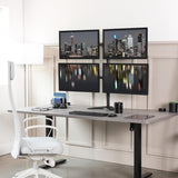Support de bureau premium pour quatre écrans 30 pouces