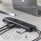 Station d'accueil USB 3.0 pour ordinateur portable StarTech.com à deux moniteurs avec HDMI/DVI