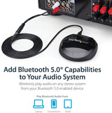 StarTech Bluetooth 5.0 Audio Receiver with NFC - Bluetooth Wireless Au