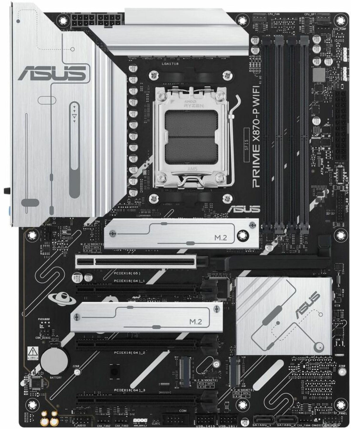 ASUS Prime X870-P WiFi AMD AM5 X870 ATX Motherboard 14+2+1 80A DrMOS P