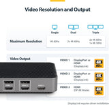Station d'accueil USB-C StarTech - Prise en charge double écran MST