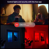 Philips Hue Secure Wired Smart Home Security Camera, White - 2 Pack -