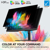 ÉCRAN IPS VIEWSONIC COLORPRO 4K UHD DE 27 POUCES AVEC THUNDERBOLT 100W, RJ45, DCI-P3 ET HDR400.