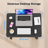 ViewSonic Electric Height Adjustable Mobile Cart with Smooth Motorized LIFT, Laptop Tray, Black.