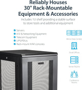 StarTech 24U Enterprise-Grade Server Rack Cabinet Kit, 19in Enclosed 4