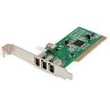 StarTech.com PCI1394MP 4-Port PCI 1394a FireWire Adapter Card, 3 Exter