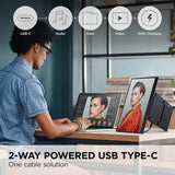 ViewSonic VP1656 écran portable 15,6 po 1200p IPS avec alimentation 2 sens