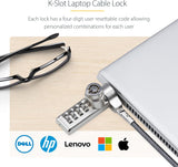 StarTech.com 10-Pack Dual-Access Laptop Lock, 6.6ft (2m) Keyed Alike a