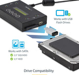 StarTech.com 1:1 Standalone Hard Drive Duplicator & Eraser, USB Thumb