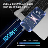 3FT USB C Cable 10GBPS USB-IF Certified