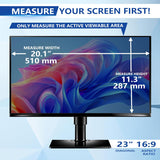 23 Inch Computer Privacy Screen Filter for 16:9 Widescreen Monitor, Re
