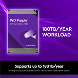 Western Digital 8TB WD Purple Surveillance Internal Hard Drive HDD - S