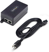 StarTech.com 1-Port Gigabit PoE+ Injector, 10M/100M/1G Ethernet, PoE/P