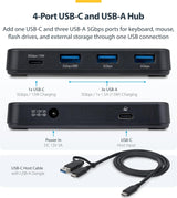 4-PORT SELF-POWERED USB-C HUB, 4X BC 1.2