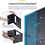 StarTech.com 2-Post 6U Wall Mounted Rack, Adjustable Depth up to 16in