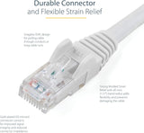 100FT CAT6 White Snagless PVC RJ45 to RJ45 24AWG UTP Patch Cable