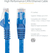 75FT CAT6 ETHERNET CABLE BLUE CAT 6 POE