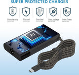 Slim 65W USB C Laptop Charger Compatible with HP Spectre X360, EliteBo