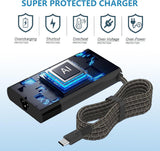 Slim 65W USB C Laptop Charger Compatible with HP Spectre X360, EliteBo
