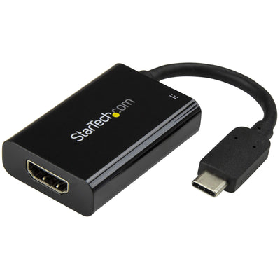 StarTech.com USB C to HDMI 2.0 Adapter with Power Delivery - 4K 60Hz U