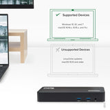 Plugable USB-C Triple Display Docking Station w/ Laptop Charging