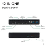 Plugable USB-C Triple Display Docking Station w/ Laptop Charging