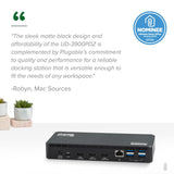 Plugable USB-C Triple Display Docking Station w/ Laptop Charging