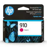 Original HP 910 Magenta Ink Cartridge, Works with HP OfficeJet 8010