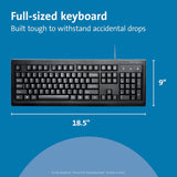 Kensington Clavier et Souris Filaire Desktop Set (K72436AM)