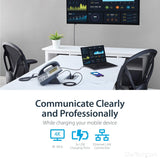 StarTech.com Conference Table Connectivity Pop up Box with AV and Data