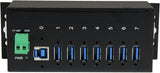 StarTech.com 7-Port USB 3.0 Hub - Metal Industrial USB-A Hub with ESD