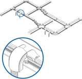 Kit d'adaptateur en cascade pour câble Tripp Lite avec tuyau de 122 cm, mobile sans outils