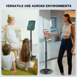 AboveTEK Anti-Theft Tablet Kiosk Stand, Tablet Floor Stand with Lock f