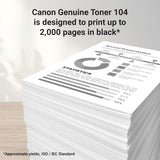 Genuine Canon Toner Cartridge 104 - Black