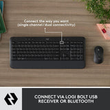 Logitech SIGNATURE MK650 POUR LES ENTREPRISES Graphite Marron