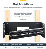 StarTech.com 4U Hinged Wall Mount Patch Panel Bracket - 6 inch Deep -