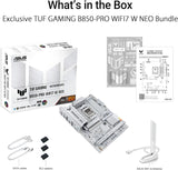 ASUS TUF Gaming B850-PRO WIFI7 W NEO AMD ATX Motherboard, 14+2+1 Power