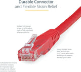 StarTech.com 50ft CAT6 Ethernet Cable - Red CAT 6 Gigabit Ethernet Wir