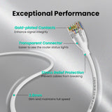 Câble Ethernet CableGeeker Cat6a Mince 30m - 28AWG UTP Cuivre Pur Pa