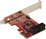 StarTech 4-Port SATA III 6Gbps PCIe Card, Non-RAID (4P6G-PCIE-SATA-CAR