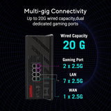 ASUS ROG Strix GS-BE12000 WiFi 7 Tri-Band Router, 12000 Mbps, 20G Wire