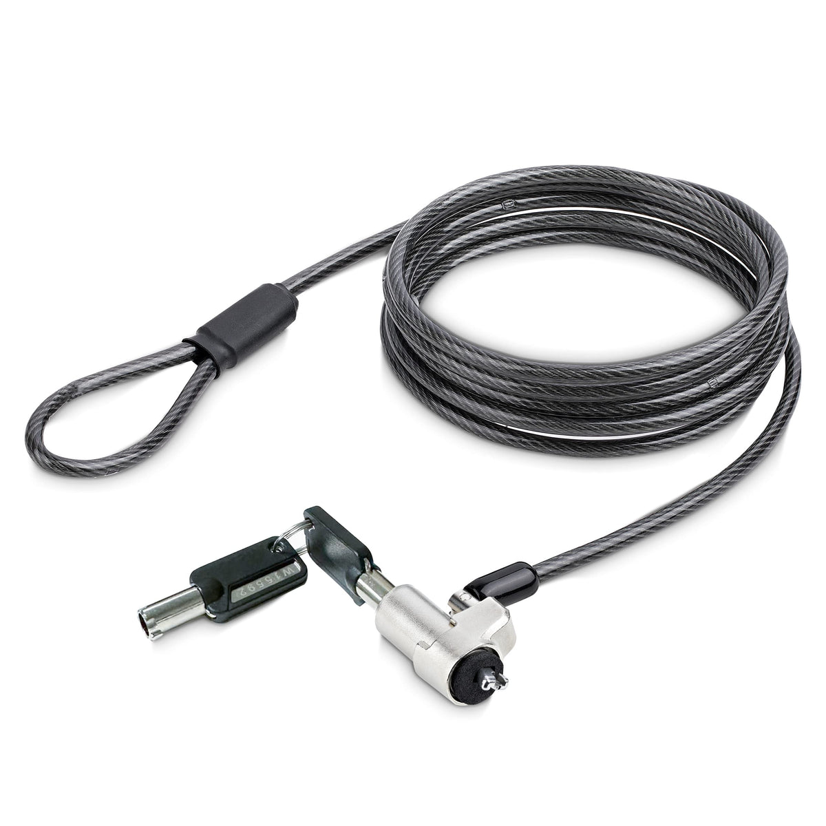 Câble antivol pour ordinateur portable StarTech.com compatible avec les fentes de sécurité Noble Wedge de 1,8 m