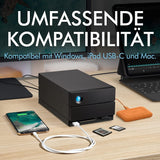LaCie 2big Dock RAID 16TB disque dur externe HDD - Compatible Thunderbolt et USB4