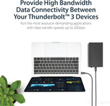 StarTech.com Thunderbolt 3 Cable - 6 ft / 2m -4K 60Hz - 20Gbps - USB C