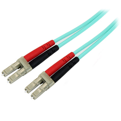 StarTech 15M OM4 Fiber Optic Patch Cord LC/LC Aqua