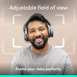 Webcam Logitech Brio 4K, appels vidéo, micro anti-bruit, HD Auto