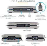 StarTech.com USB C Multiport Adapter 4K HDMI/PD/GBE
