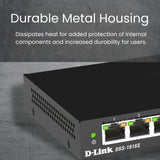 D-Link 16-Port Gigabit Unmanaged Ethernet Switch, Plug and Play, Slim